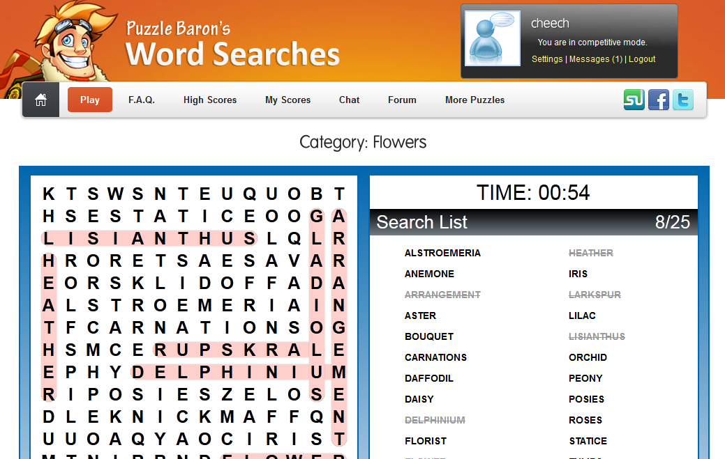 Printable Reverse Word Searches Puzzle Baron